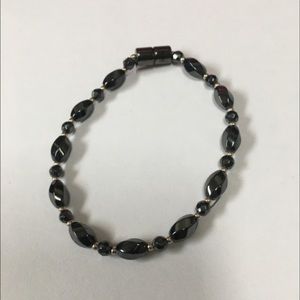 Magnetic Hematite Bracelet with Magnetic Clasp